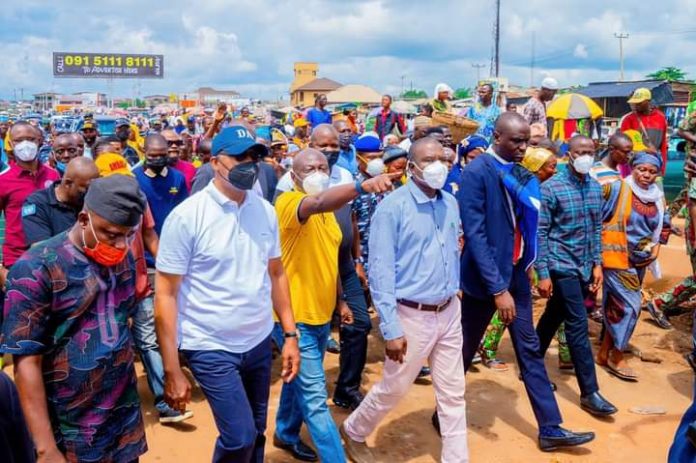 GOVERNOR ABIODUN INSPECTS ROAD PROJECTS IN ABEOKUTA METROPOLIS, ILISHAN-AGO IWOYE ROAD – ASSURES PRIORITY WILL BE GIVEN TO PEOPLE’S WELFARE
